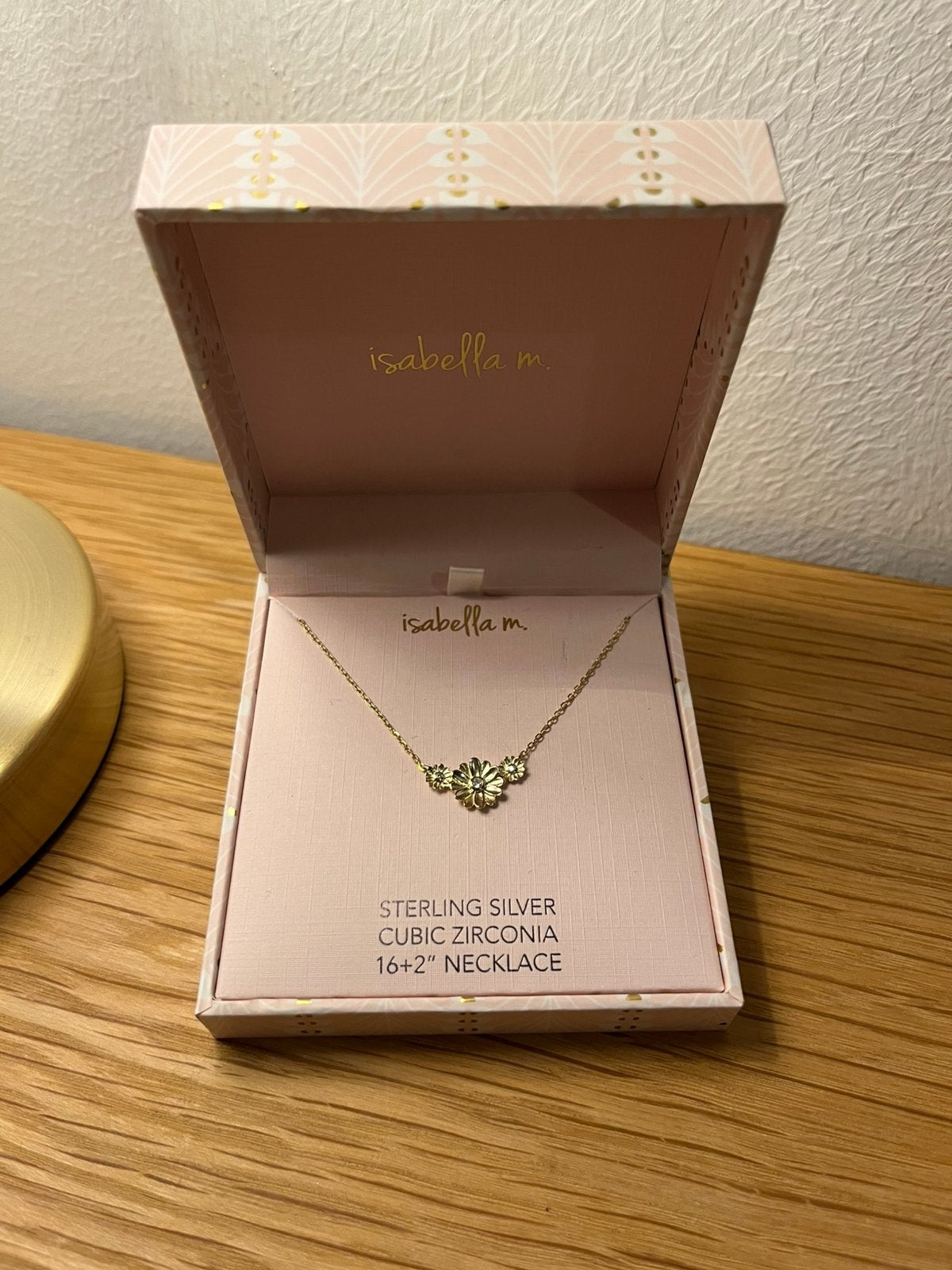 Isabella M sterling zilver cubic zirkonia ketting, nieuw, Verzenden, Nieuw, Zilver, Met hanger