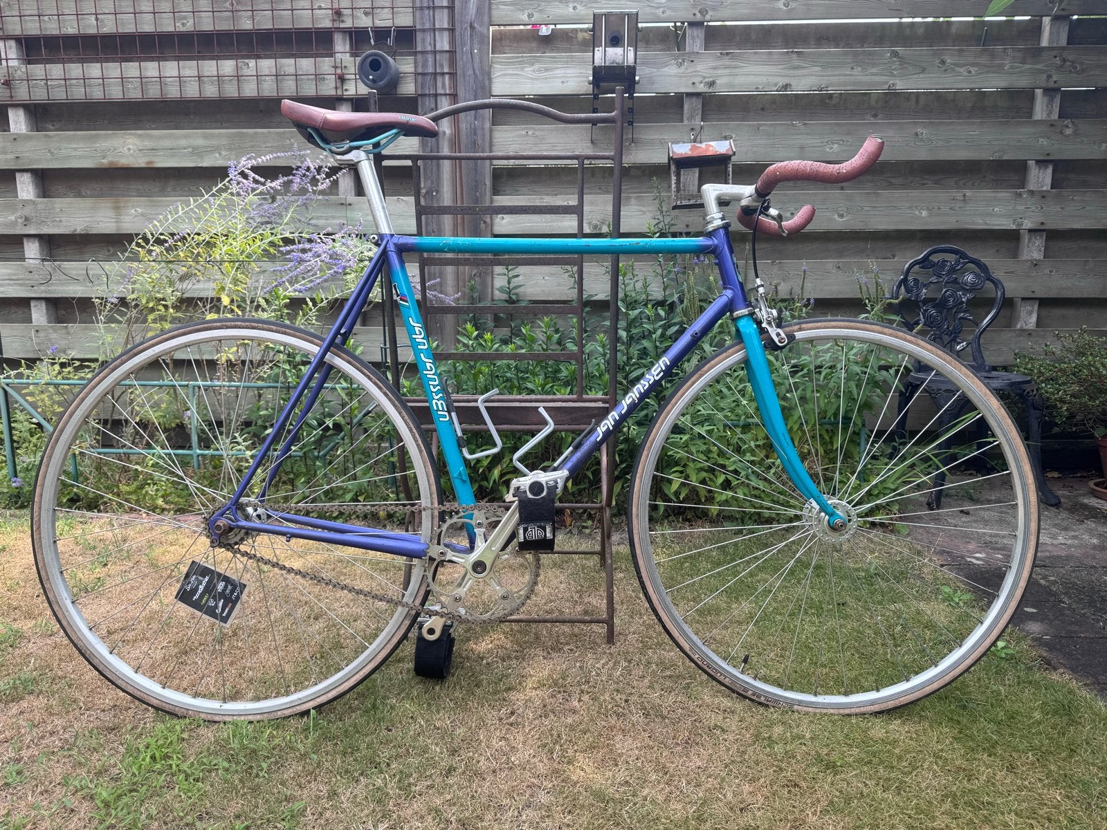 Jan Janssen Fixie Racefiets, Gebruikt, Staal, Velgrem, Dames