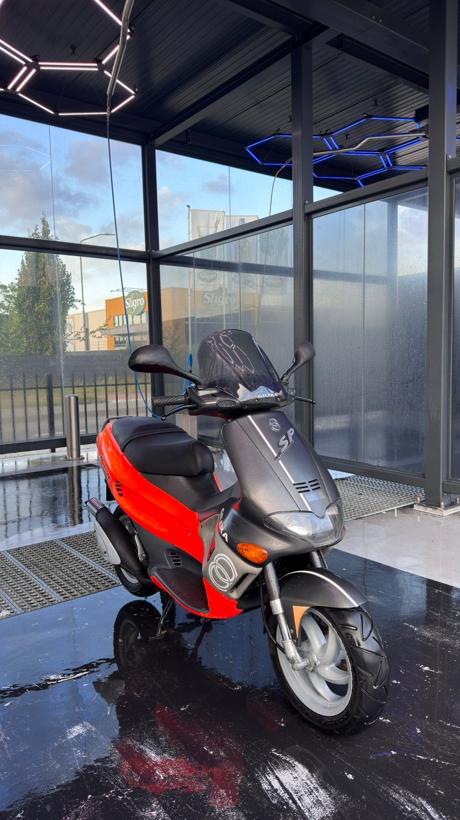 – Gilera runner 50cc sd – opaco fluo rosso brom –, Ophalen of Verzenden, Gebruikt, Overige typen, Piaggio