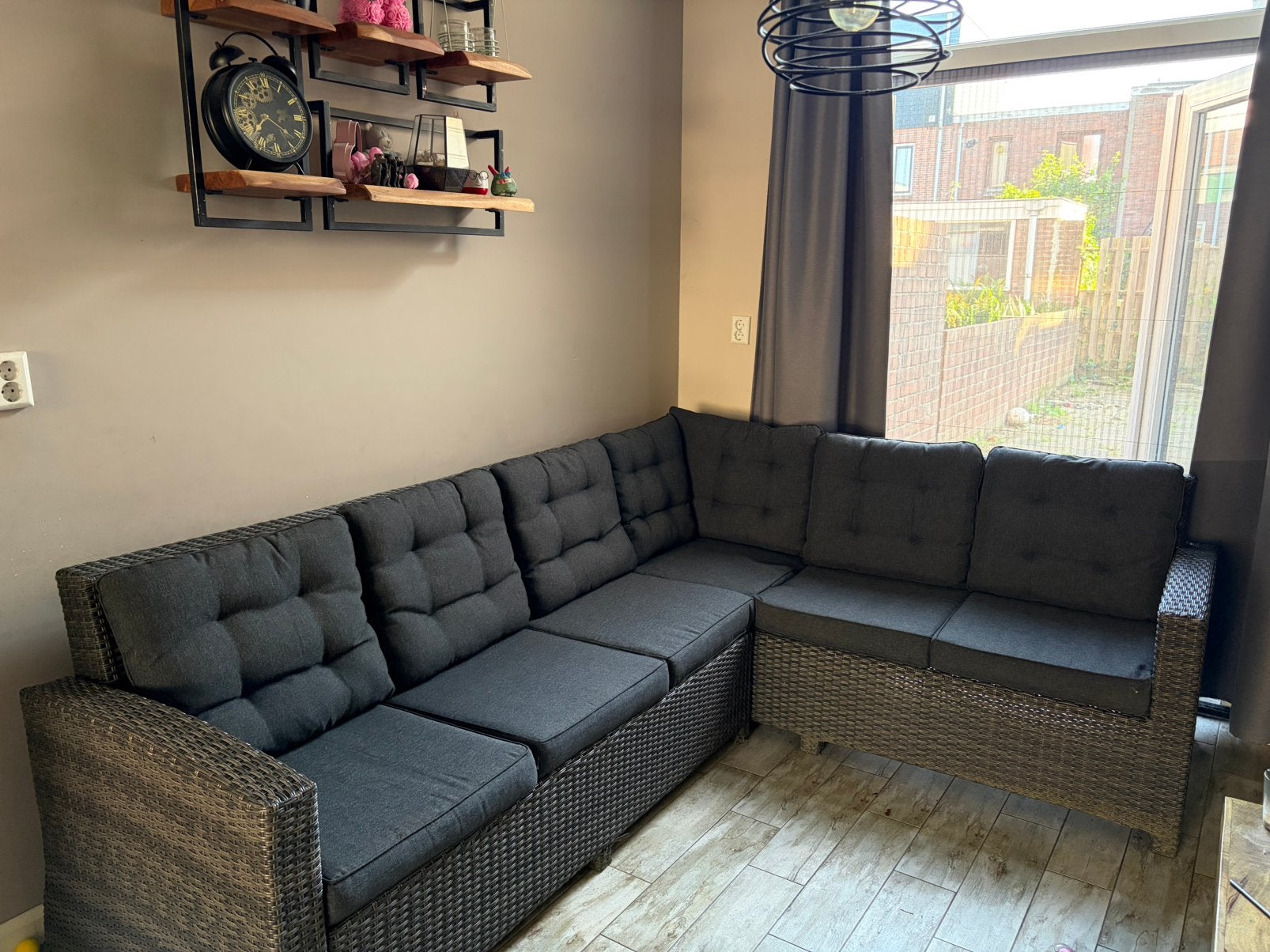 Las palmas tuinset met hoge tafel en 1 hocker, Tuin en Terras, Tuinsets en Loungesets, Ophalen, Zo goed als nieuw, Loungeset, Wicker