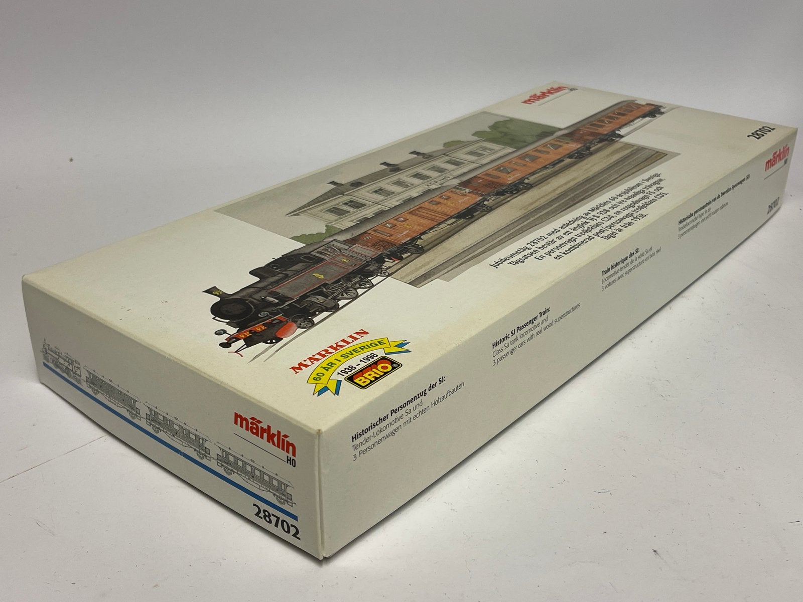 ** NIEUW ** Märklin 28702 ** HOUTTREIN ** SJ **, Wisselstroom, Treinset, Nieuw, Ophalen of Verzenden