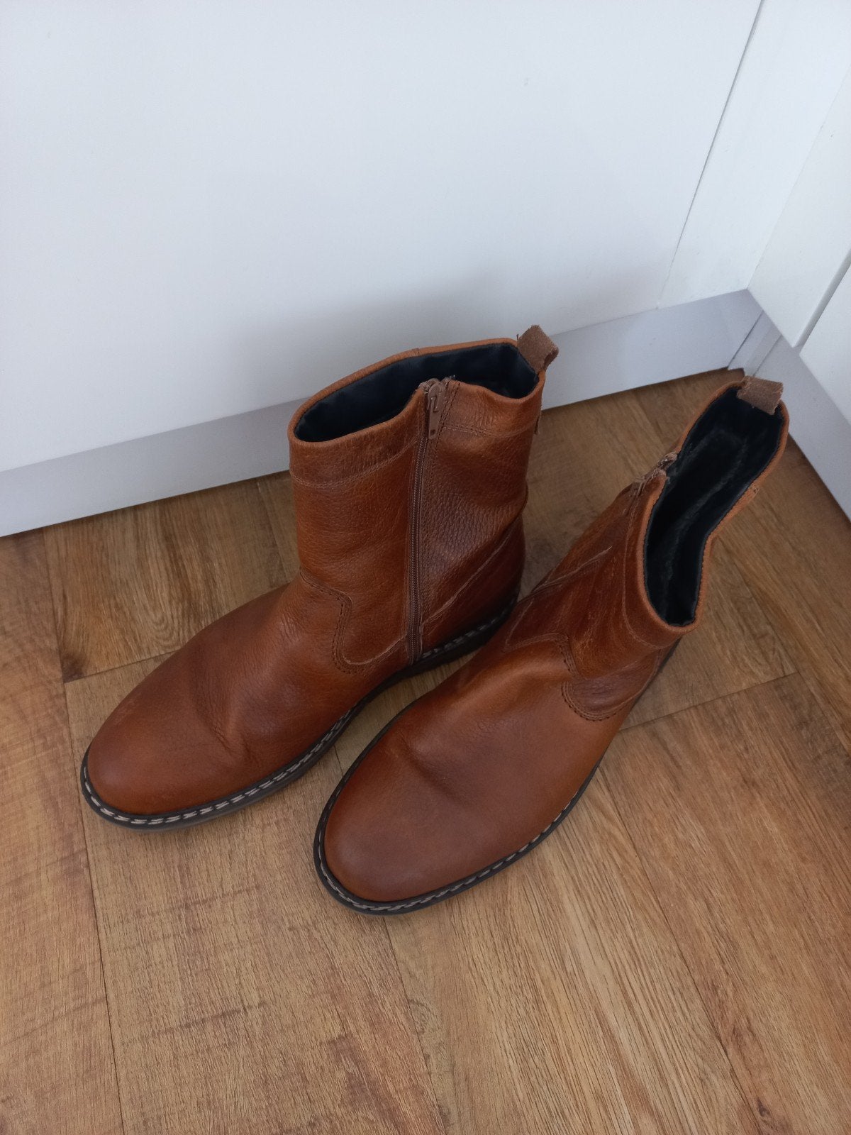 leren heren laarzen, Ophalen of Verzenden, Zo goed als nieuw, Bruin, Boots