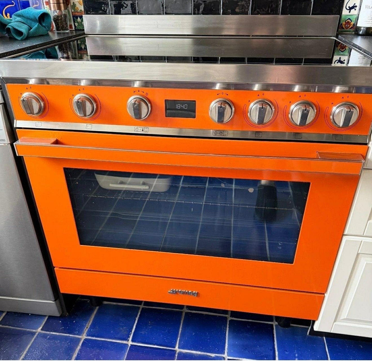 Smeg inductiefornuis 90cm, Witgoed en Apparatuur, Ophalen, 60 cm of meer, Zo goed als nieuw, Inductie