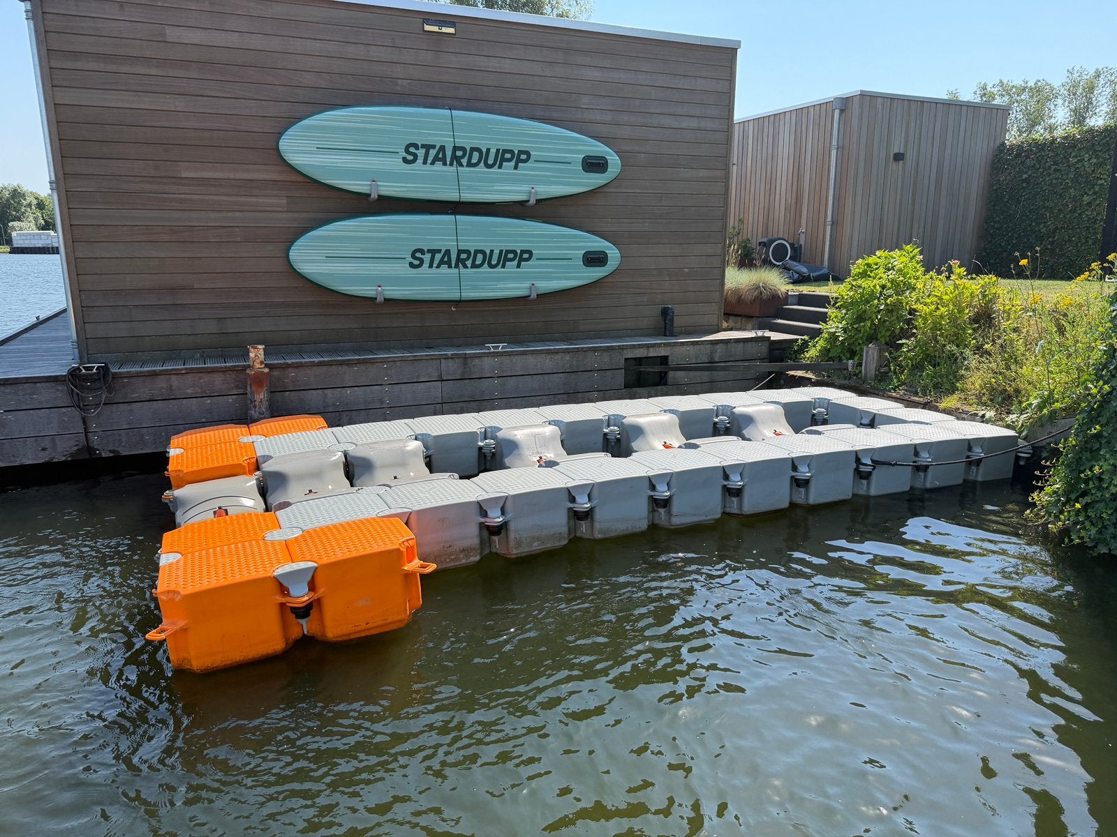 Opvaardok, drijvende steiger, boot opvaar systeem., Watersport en Boten, Ophalen, Zo goed als nieuw