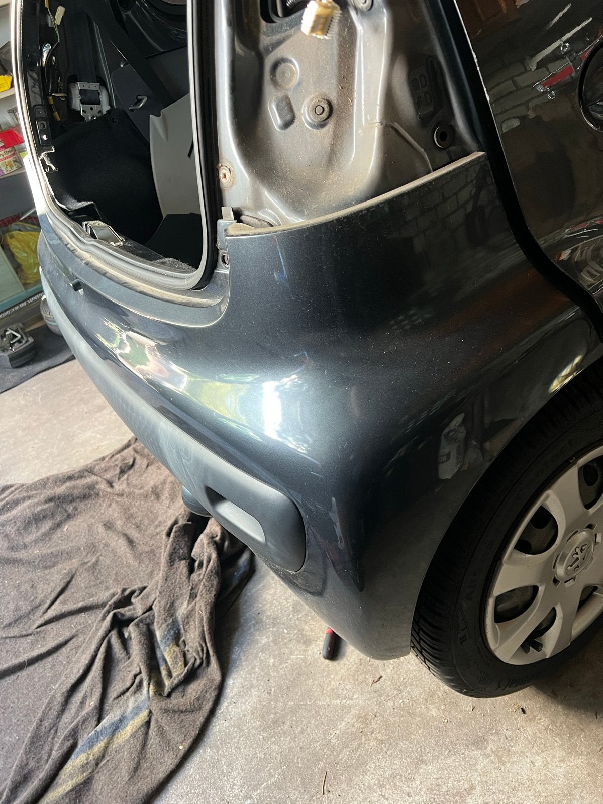 Achterbumper Citroën C1 / Peugeot 107 / Toyota Aygo, Auto-onderdelen, Ophalen, Gebruikt, Citroën, Achter