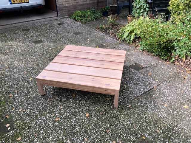ikea salontafel, Huis en Inrichting, Ophalen, Gebruikt, 100 tot 150 cm, Vierkant