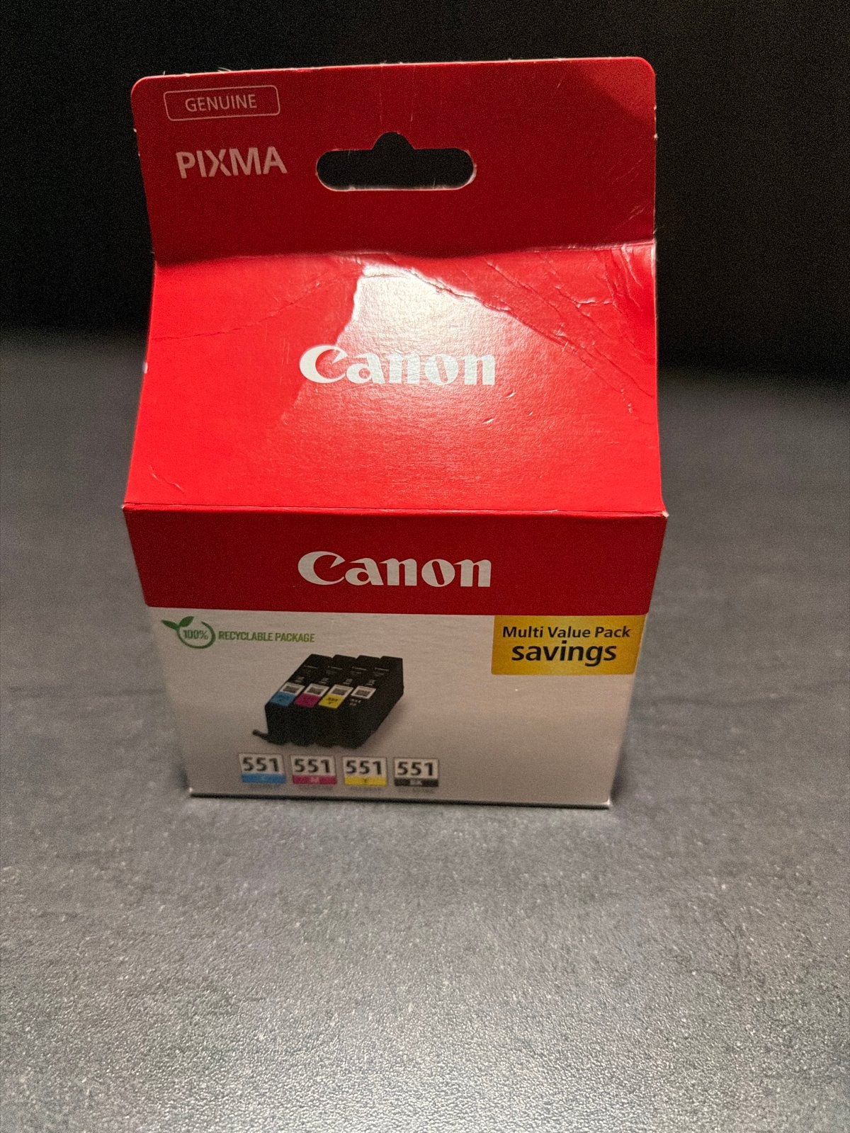 Canon 551 cartridges - origineel Pixma multipack, Ophalen of Verzenden, Zo goed als nieuw, Cartridge