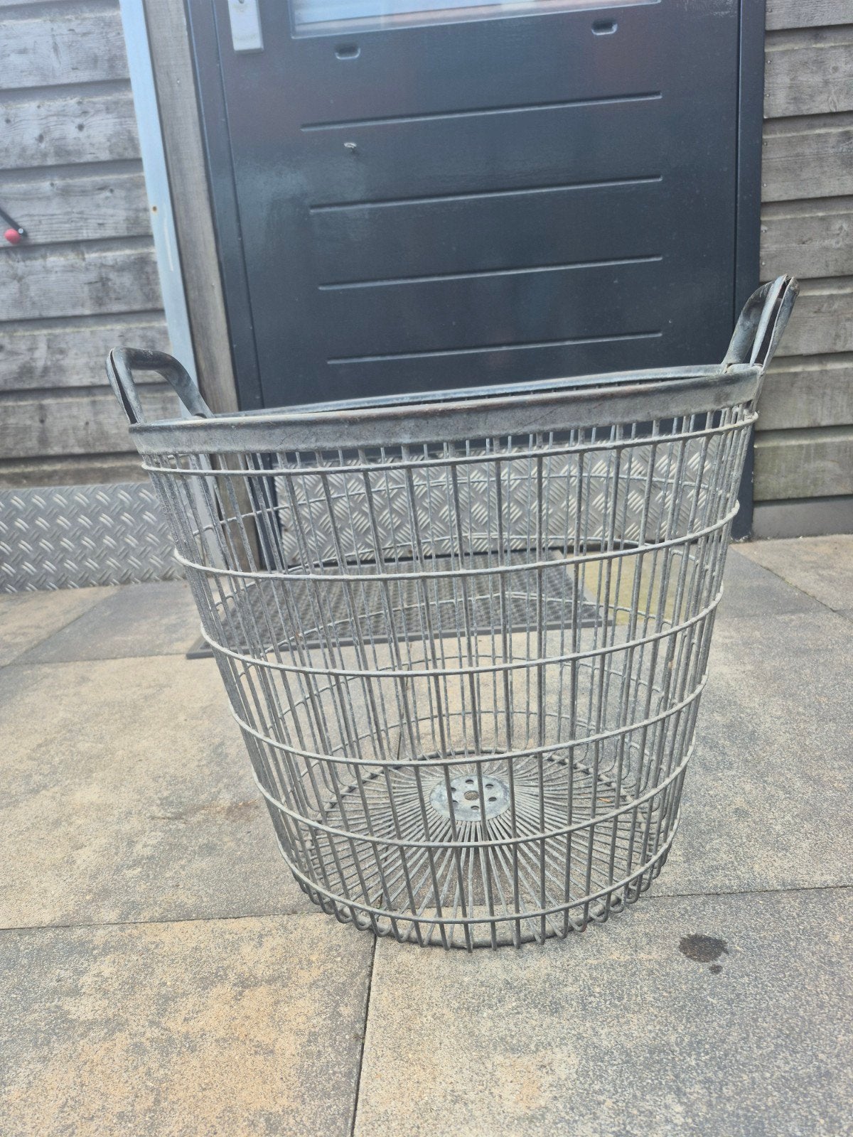 ouderwetse aardappelmand, Ophalen, Met handvatten, Gebruikt, Mand