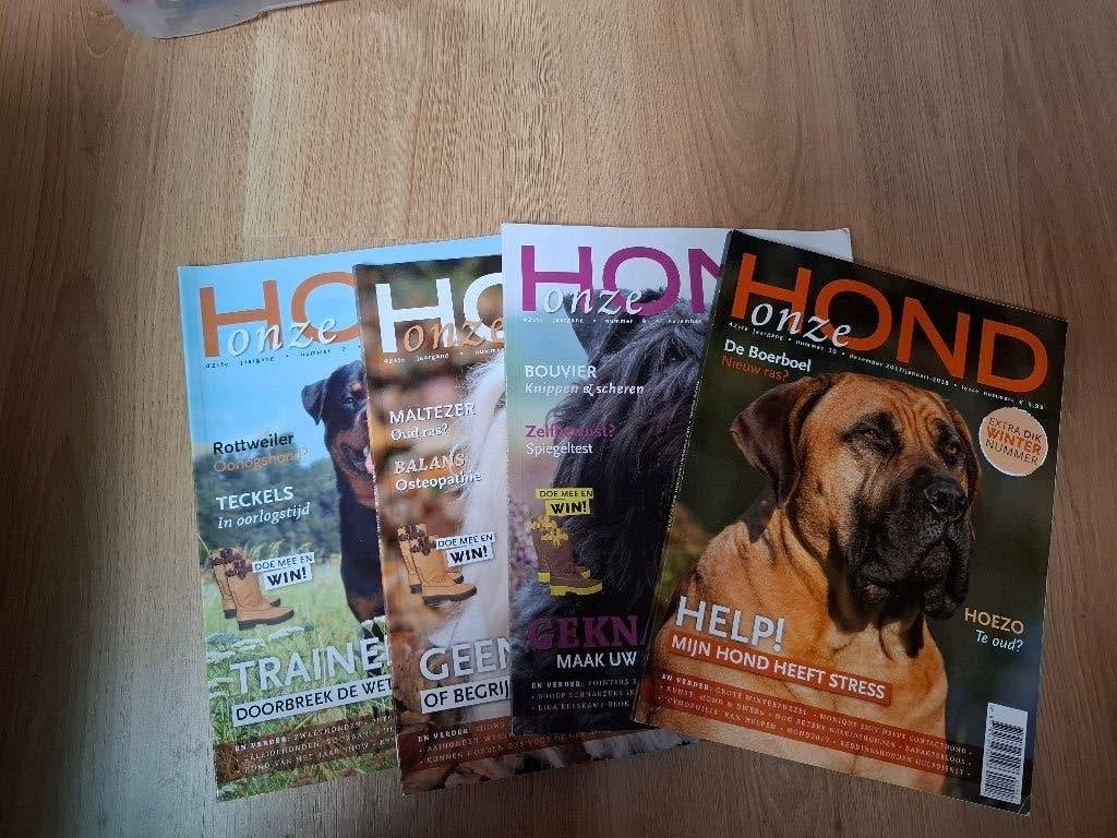 Pakket 10x Tijdschriften Onze Hond, Ophalen of Verzenden, Gelezen, Wetenschap en Natuur