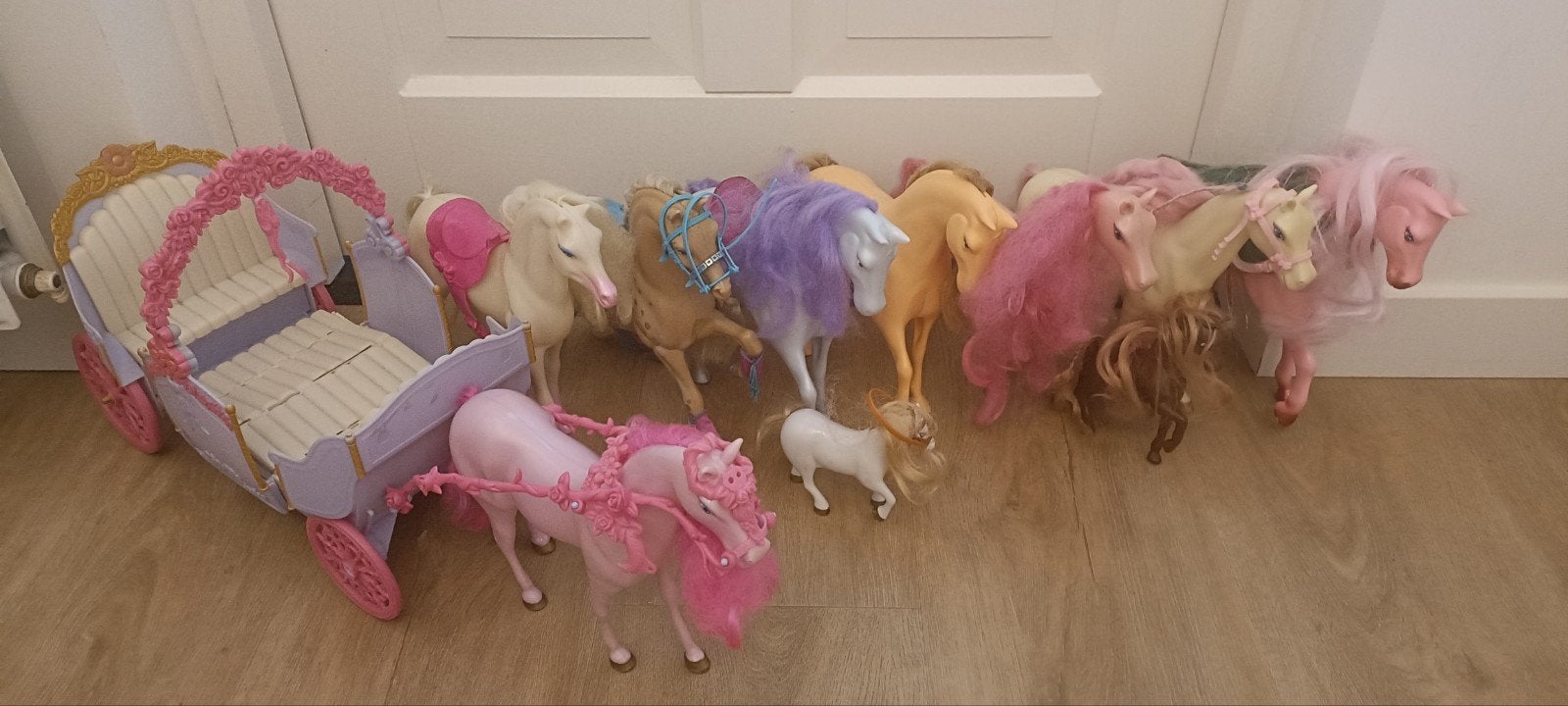 Barbie Koets met Paarden - Speelset, Ophalen of Verzenden, Gebruikt, Barbie