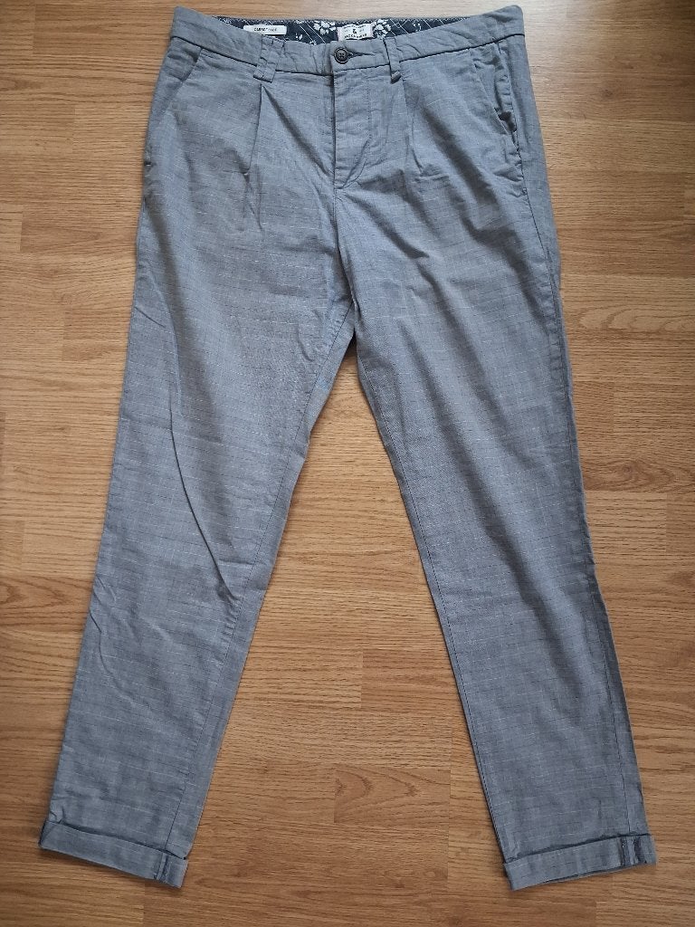 Jack & Jones broek, Blauw - Maat 32-34, Kleding | Heren, Broeken en Pantalons, Ophalen, Zo goed als nieuw, Jack & Jones, Maat 48/50 (M)
