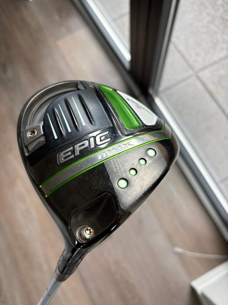 Callaway Epic Max driver 9gr stiff shaft jumbo grip, Ophalen of Verzenden, Gebruikt, Club, Callaway