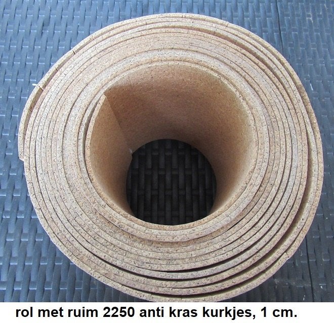 nieuw, hele rol z.g. anti kras kurkjes, 1x1 cm. zelfplakkend, Ophalen of Verzenden, Nieuw, Overige materialen