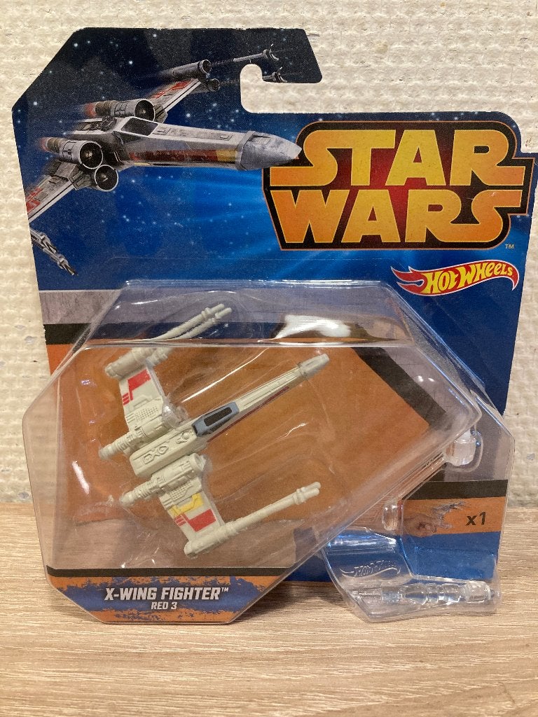 Star Wars Hot Wheels X-wing fighter Red 3 MIB!, Ophalen of Verzenden, Nieuw, Actiefiguurtje