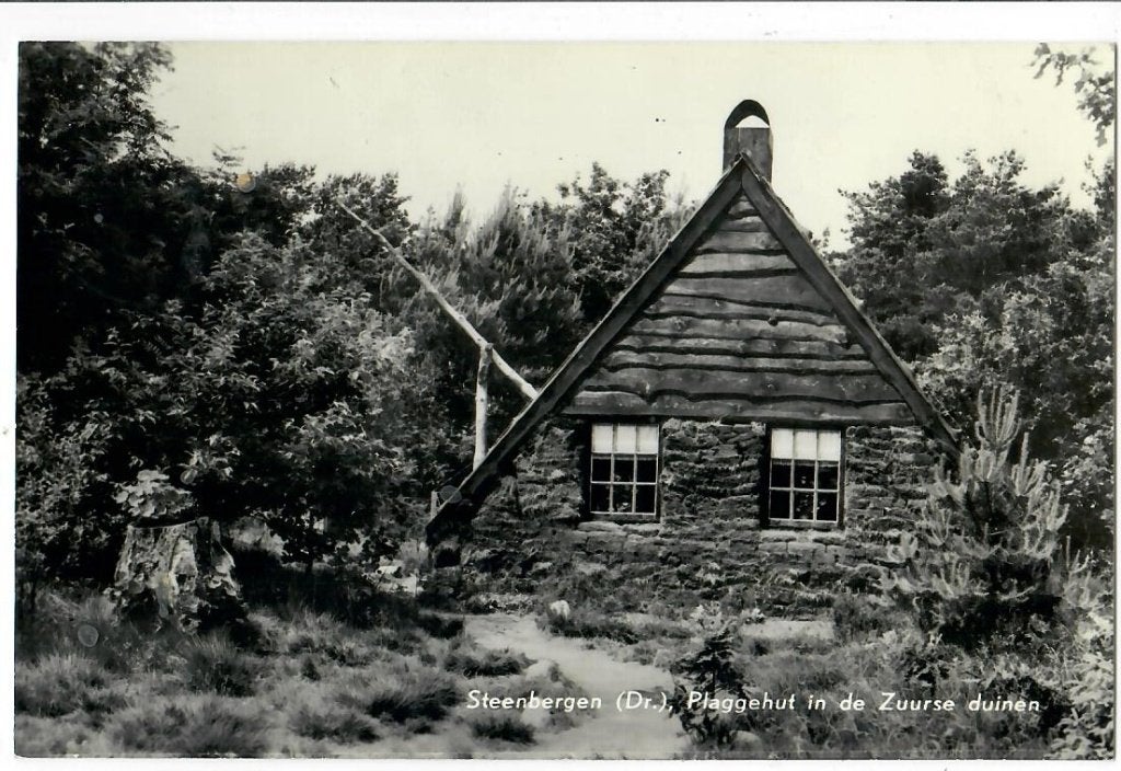 Steenbergen - Plaggehut in de Zuurse duinen, Verzenden, 1960 tot 1980, Gelopen, Drenthe