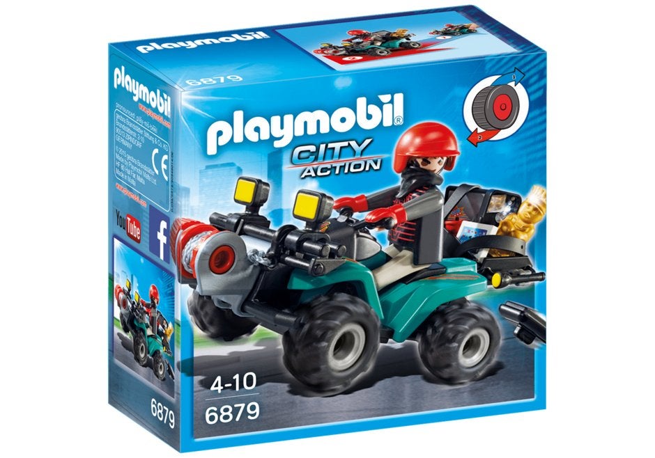 6879 inbreker op quad met lier en buit NIEUW, Complete set, Nieuw, Ophalen of Verzenden, City action