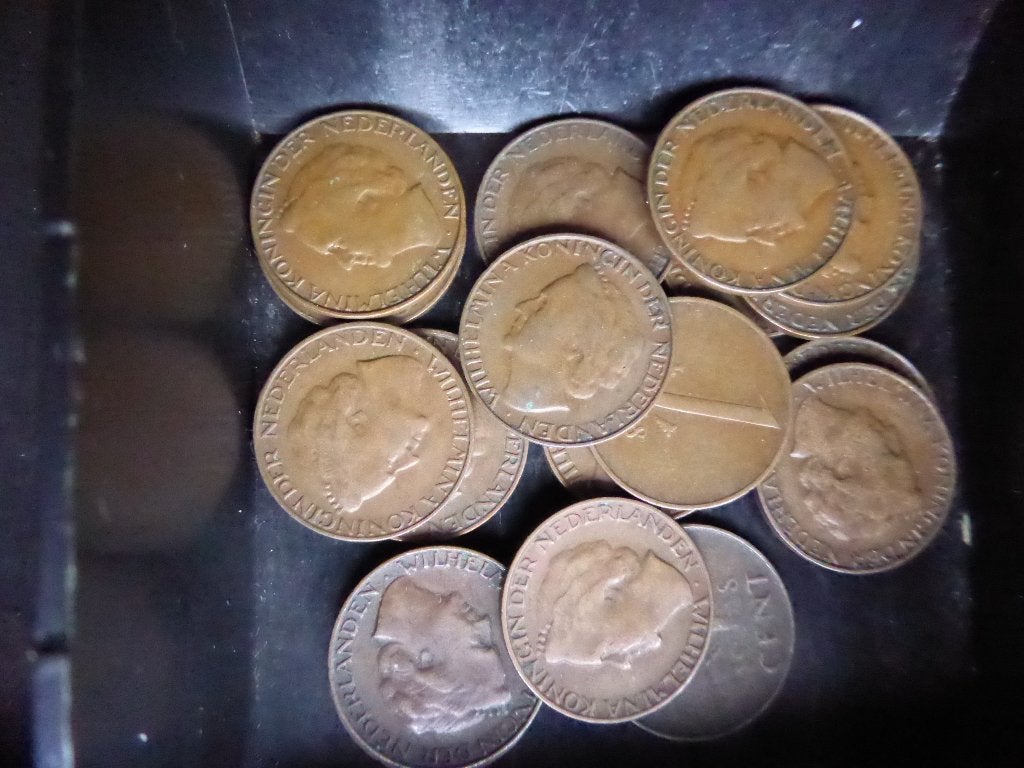 Te koopnederlandese munten 1948, Ophalen of Verzenden, Koningin Wilhelmina, Overige waardes, Losse munt