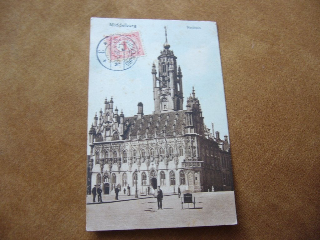 MIDDELBURG  =  STADHUIS  1909, Verzamelen, Ophalen of Verzenden, Voor 1920, Gelopen, Zeeland
