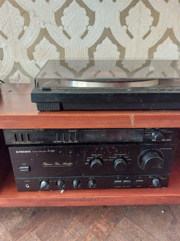 Pioneer platenspeler, versterker, cassettedek, cd speler, Ophalen, Niet werkend, Pioneer, Met radio