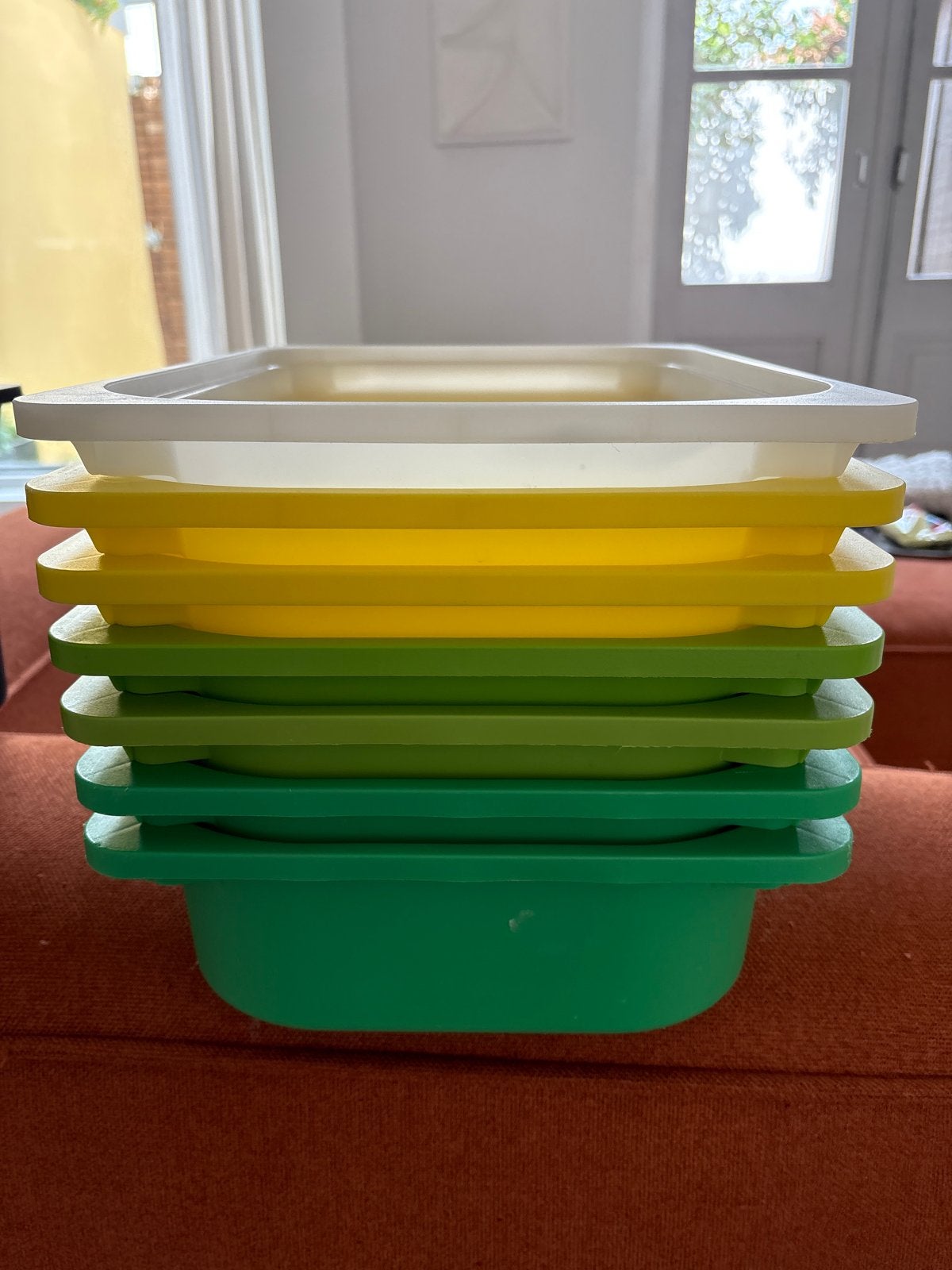 Trofast plastic opbergbakken, Ophalen, Gebruikt