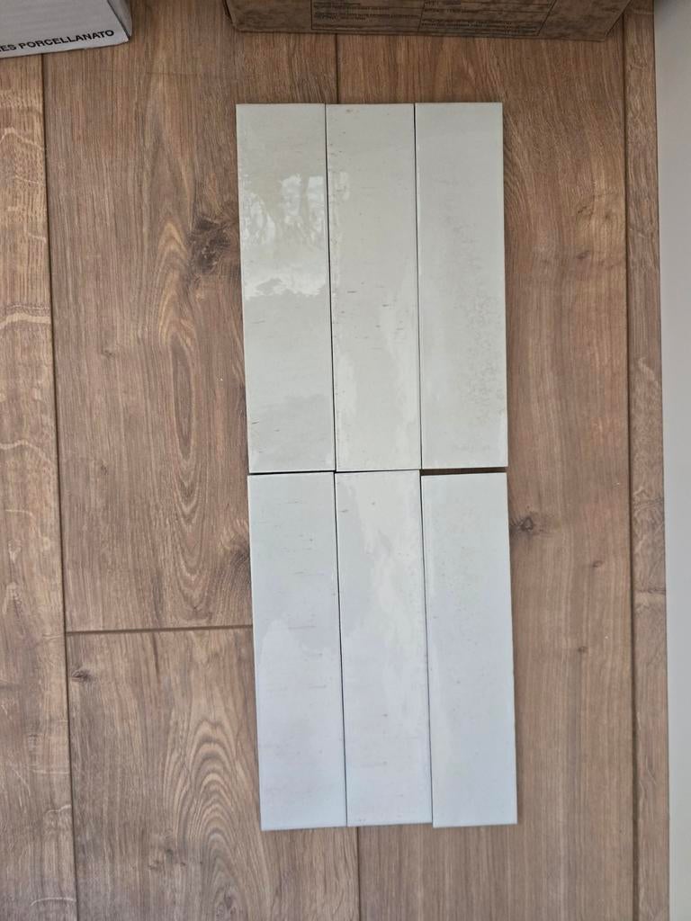 Restpartij wandtegel Marazzi Lume Bone 6x24 cm Glanzend, Ophalen, Nieuw, Minder dan 20 cm, 20 tot 40 cm