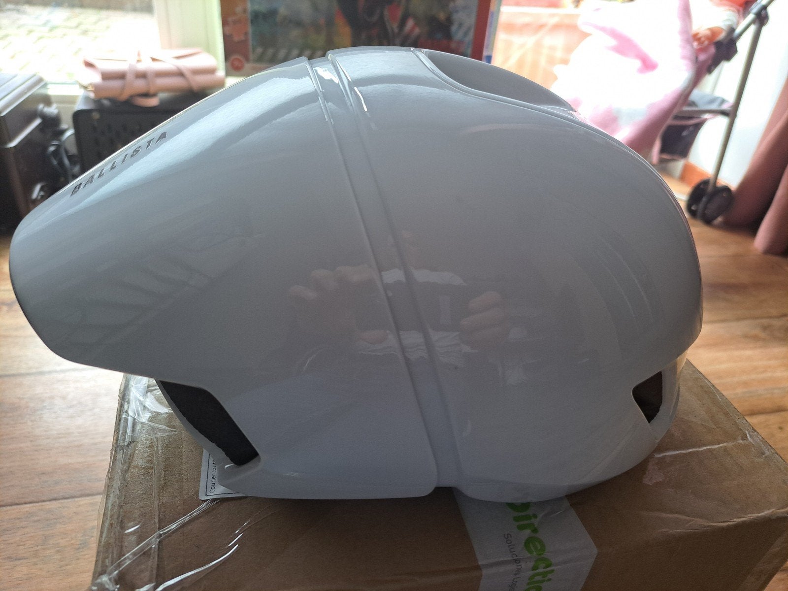 Witte Ballista Fietshelm - Aerodynamisch en Comfortabel, Ballista, Overige maten, Ophalen of Verzenden, Zo goed als nieuw