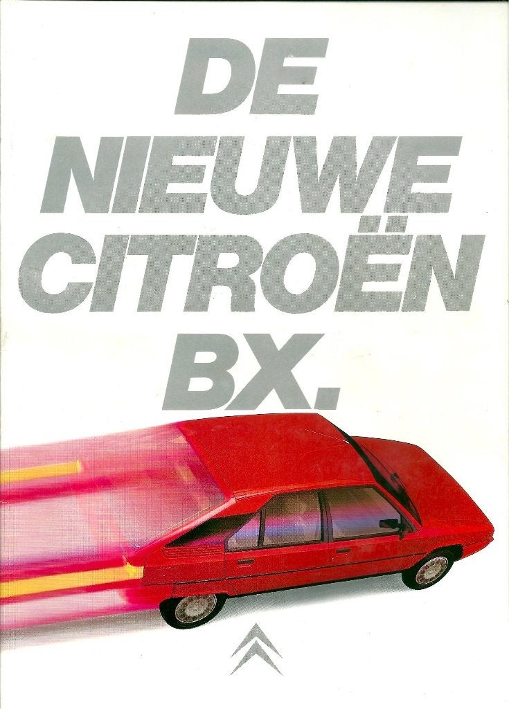 Folder Citroen BX 1982, Ophalen of Verzenden, Zo goed als nieuw, Citroën