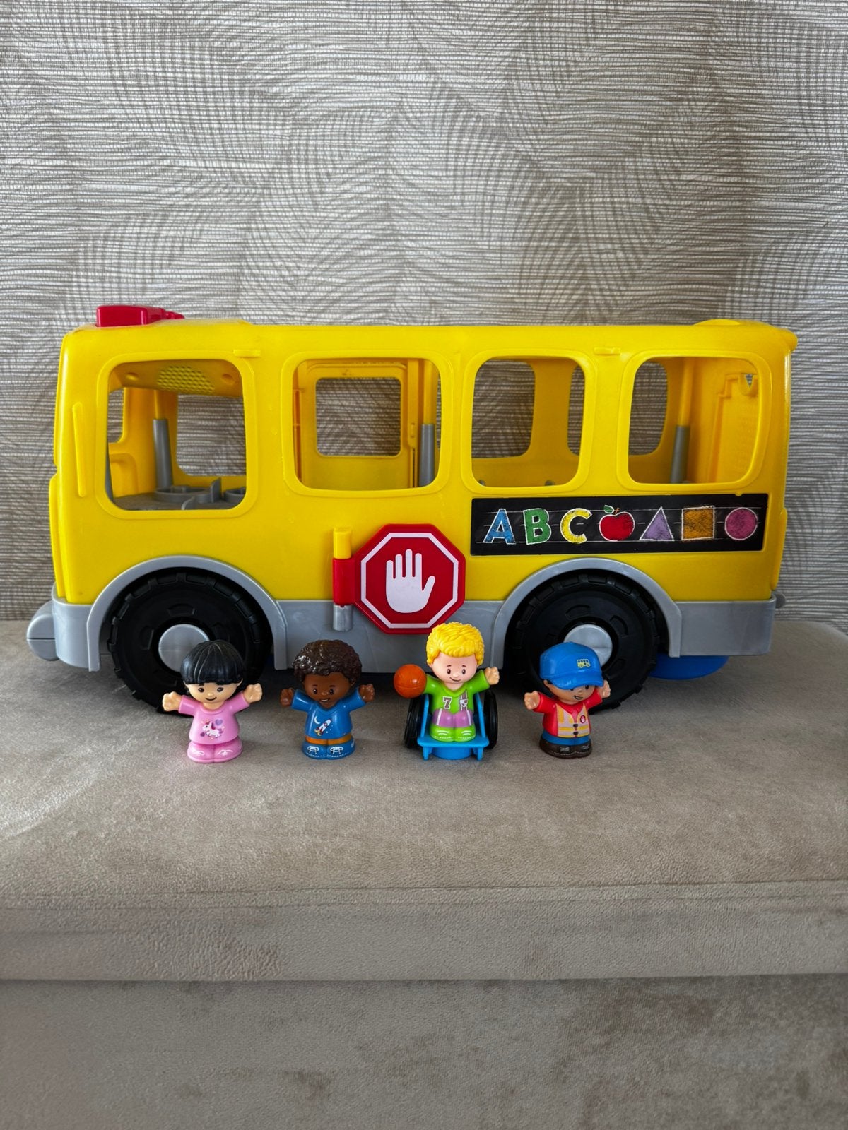 Fisher-Price schoolbus, Kinderen en Baby's, Ophalen, Zo goed als nieuw, Speelset
