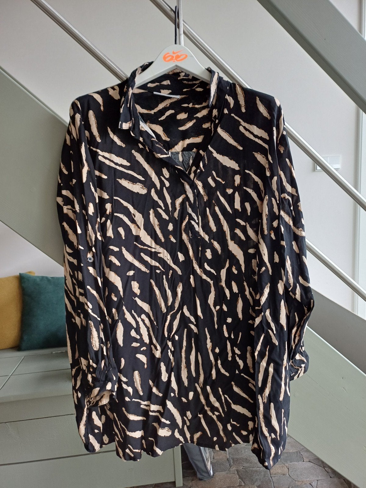 janina blouse mt 56, Ophalen of Verzenden, Zo goed als nieuw, Blauw, Blouse of Tuniek