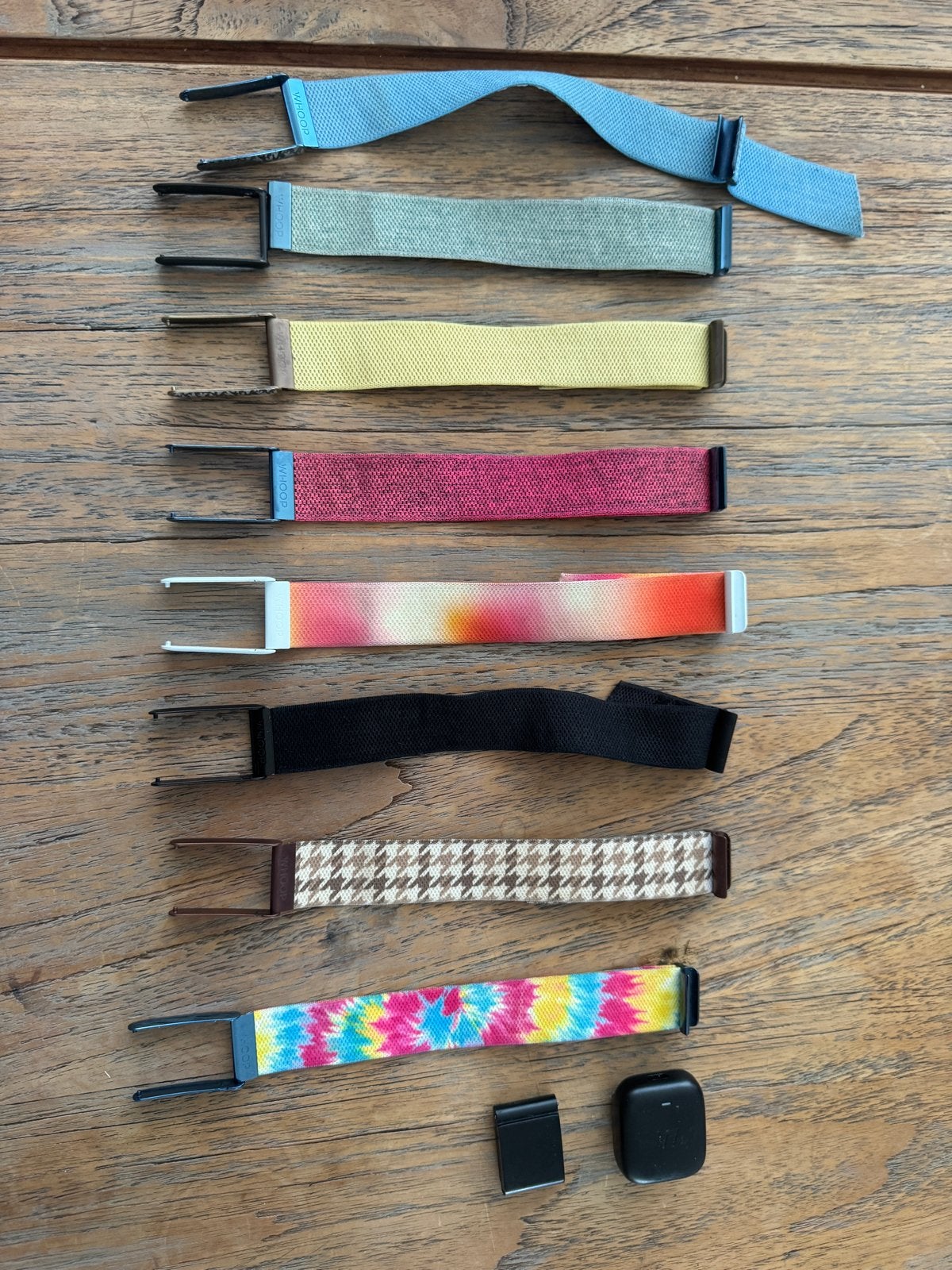 Diverse Whoop bandjes en oplader, Ophalen, Gebruikt, Blauw