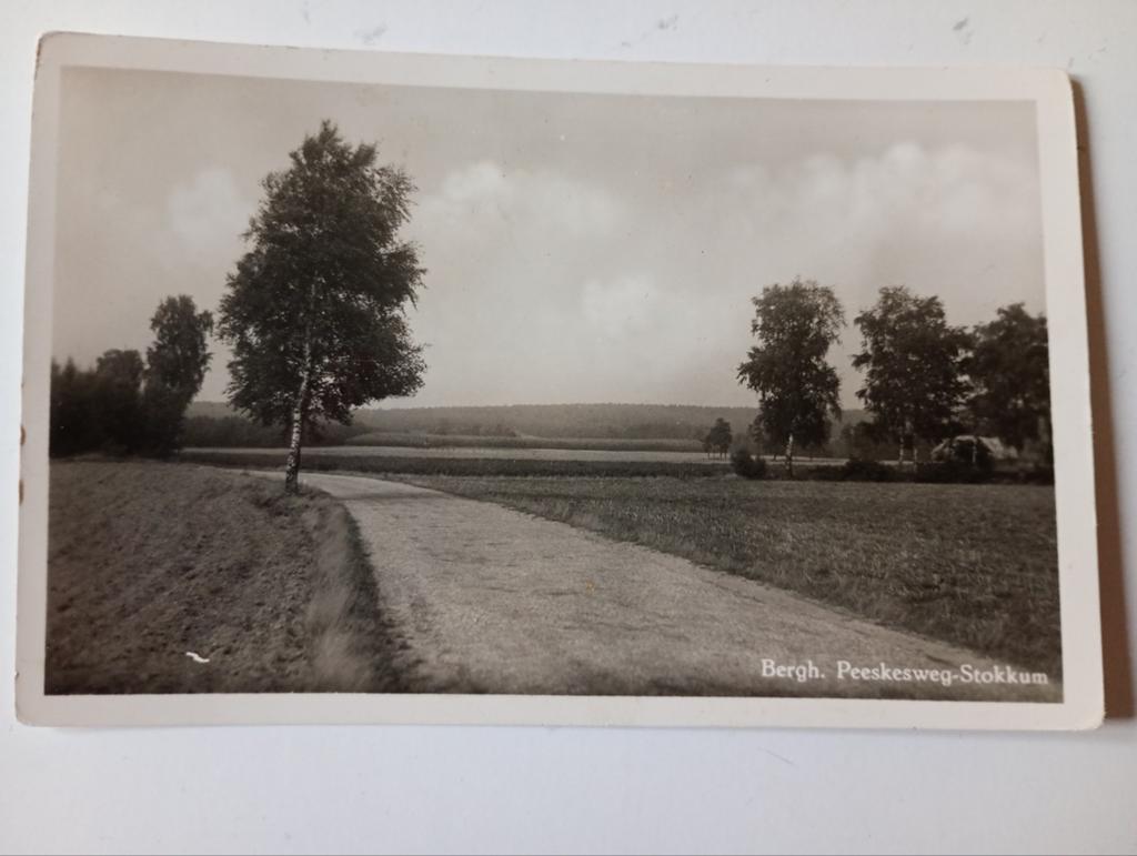 Stokkum bij 's-Heerenberg Peeskesweg 1955, Ophalen of Verzenden, 1940 tot 1960, Gelopen, Gelderland
