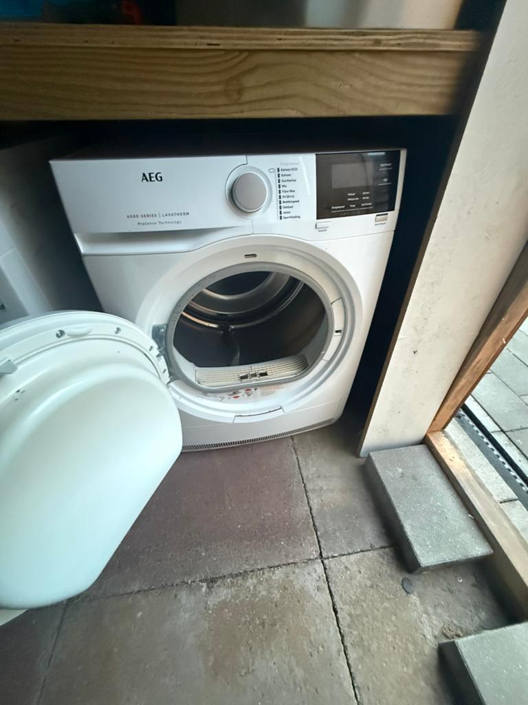 AEG 6000 Series Lavatherm ProSense Wasdroger, Witgoed en Apparatuur, Wasdrogers, Ophalen, 8 tot 10 kg, Zo goed als nieuw, Voorlader