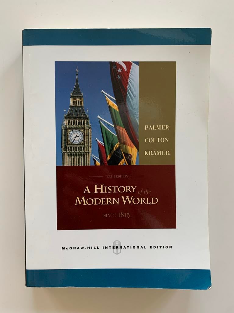 Palmer, A History of the Modern World since 1815 10e editie, Boeken, Ophalen of Verzenden, Gelezen