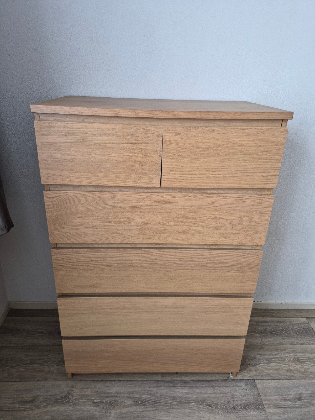 Malm ladekast met 6 lades - stevig en klaar voor gebruik, Ophalen, Gebruikt, 5 laden of meer, 100 tot 150 cm