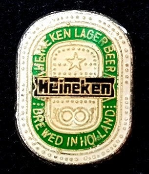Heineken bier blikje pin, Verzenden, Nieuw, Merk, Speldje of Pin
