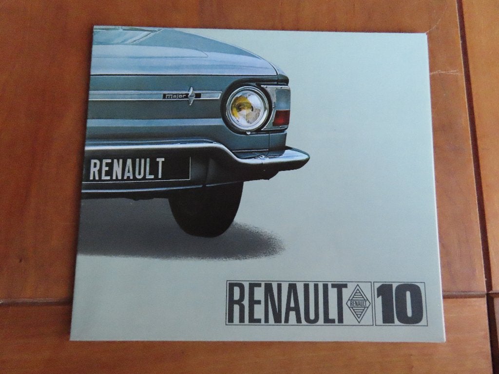Folder Renault 10 Major 1966, Renault, Ophalen of Verzenden, Zo goed als nieuw, Renault