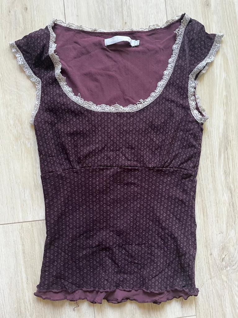 Sissy boy voile top paars S, Kleding | Dames, Tops, Paars, Ophalen of Verzenden, Gedragen, Maat 36 (S)