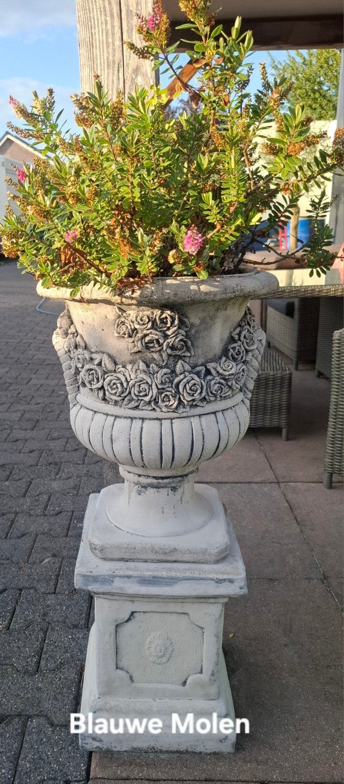 Betonnen potten winterhard, Ophalen, Rond