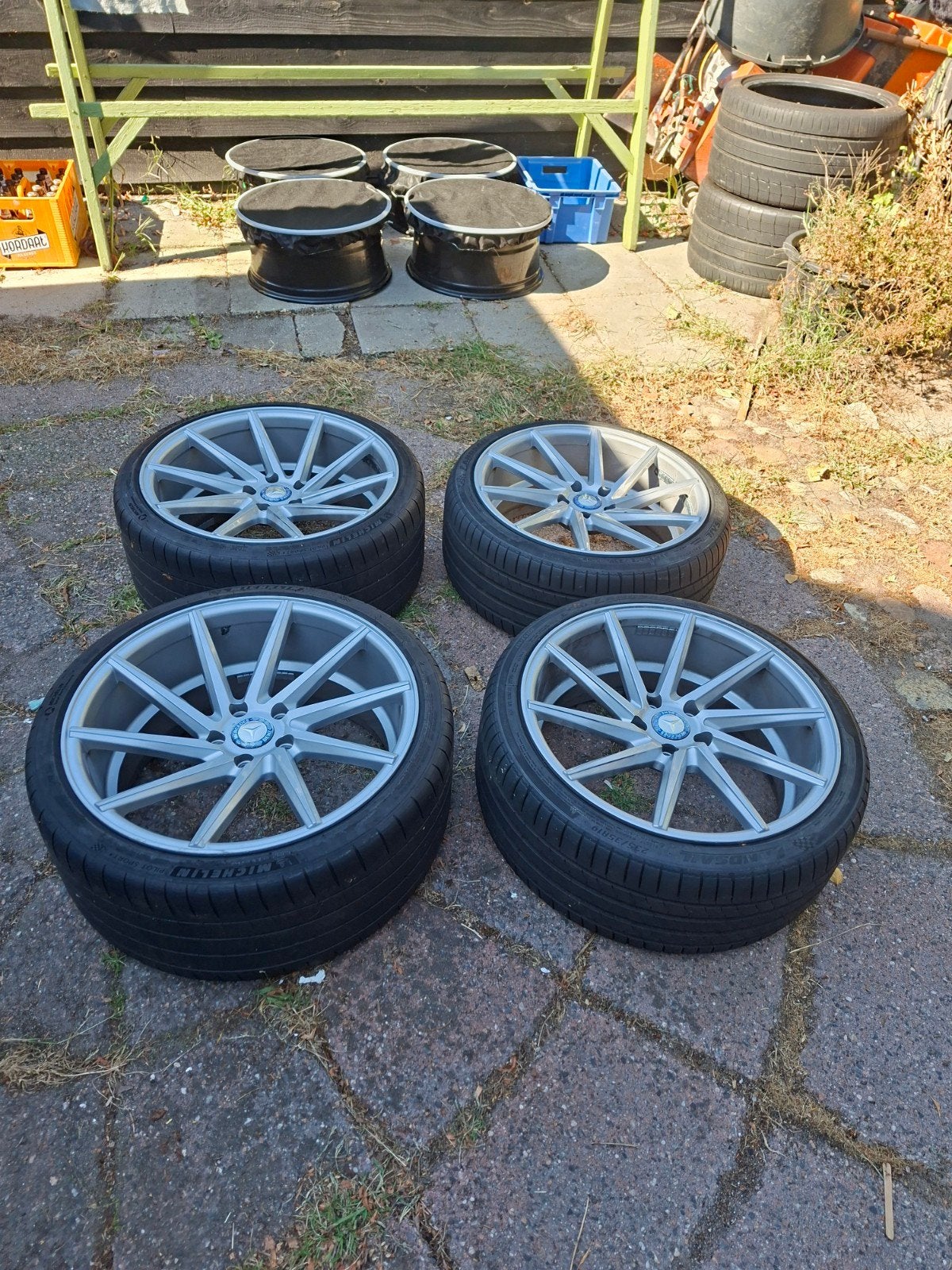vossen replica 19 inch 5x112 breedset!!!!!, Gebruikt, Banden en Velgen, 235 mm, Personenwagen