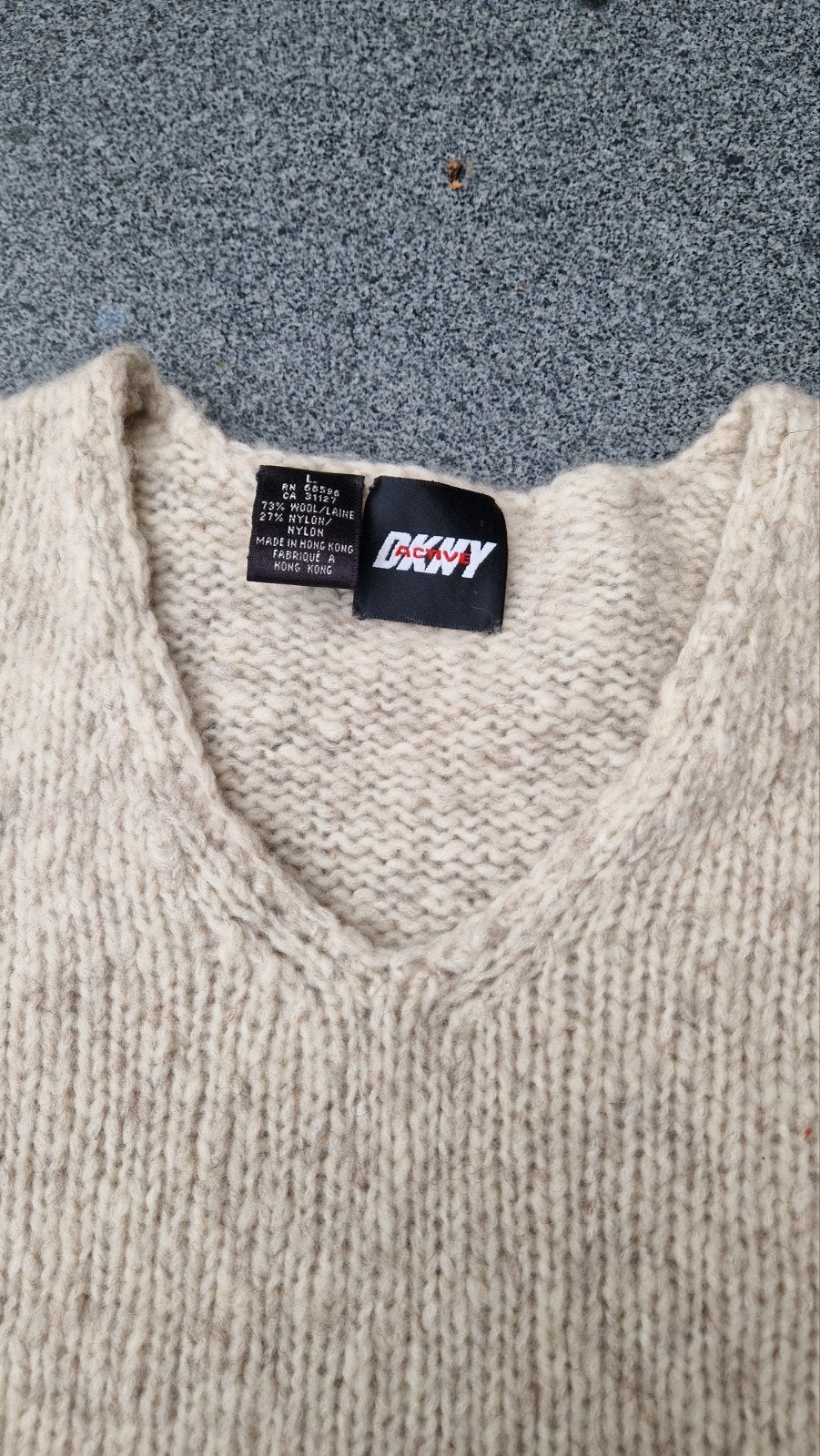 DKNY wollen trui, maat M, beige, Kleding | Dames, Beige, DKNY, Gedragen, Ophalen