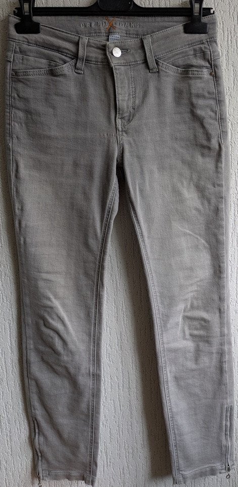 MAC DREAM CHIC - broek #34/27 - grijs effen, Kleding | Dames, Broeken en Pantalons, MAC, Ophalen of Verzenden, Zo goed als nieuw