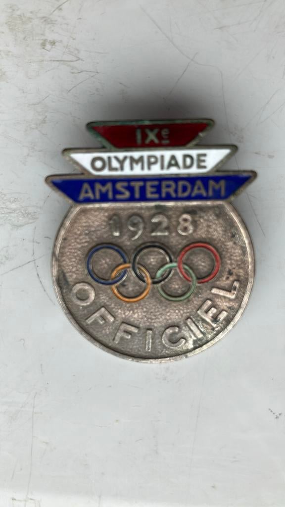 Olympiade Amsterdam 1928  IXe, Verzamelen, Speldjes, Pins en Buttons, Ophalen of Verzenden, Zo goed als nieuw, Sport, Speldje of Pin