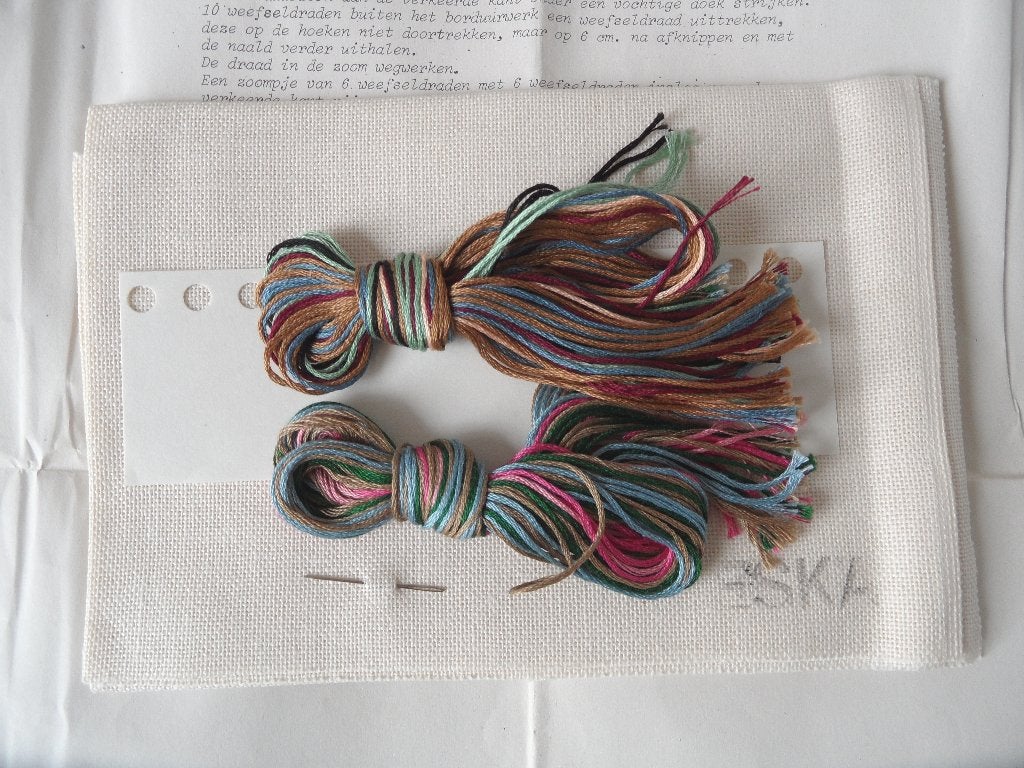 Ariadne borduurpakket merklap zie foto;s, Ophalen of Verzenden, Nieuw, Handborduren, Borduurpakket