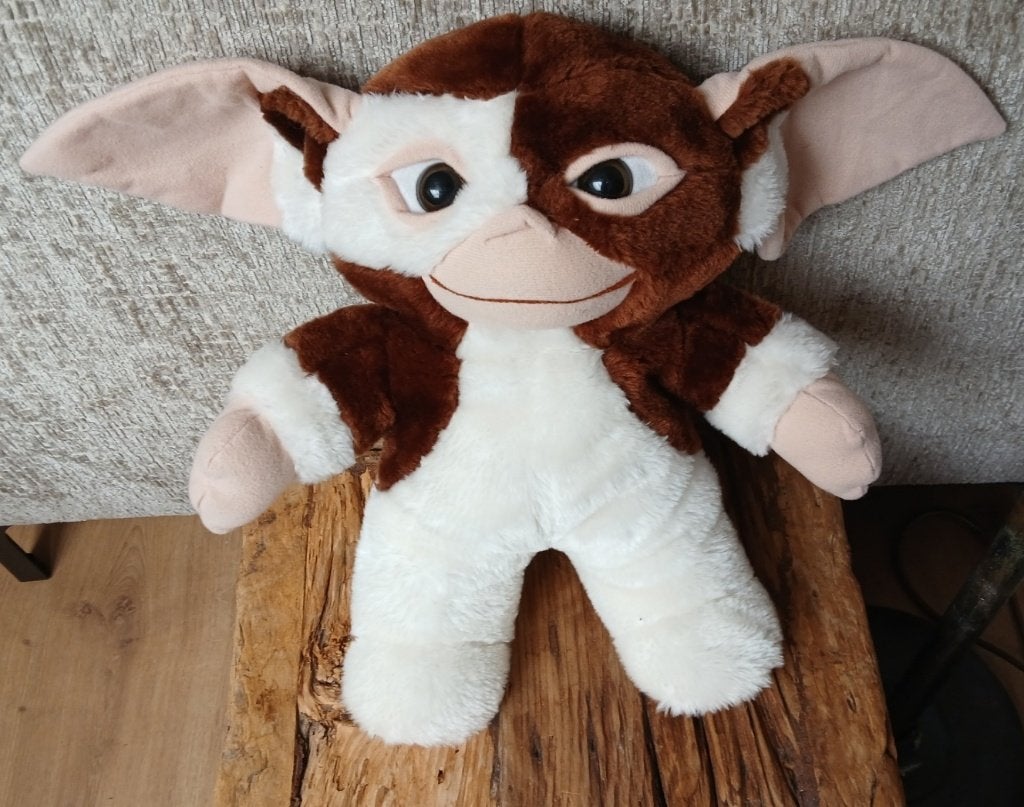 vintage Gremlins Gizmo knuffel H 40 cm B 47cm, Overige karakters, Overige typen, Ophalen of Verzenden, Met label