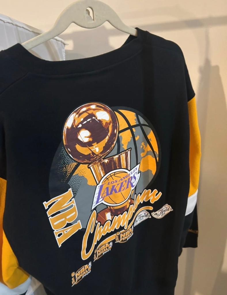 Mitchell & Ness Los Angeles Lakers NBA Champions Sweater, Ophalen of Verzenden, Nieuw, Overige maten, Zwart
