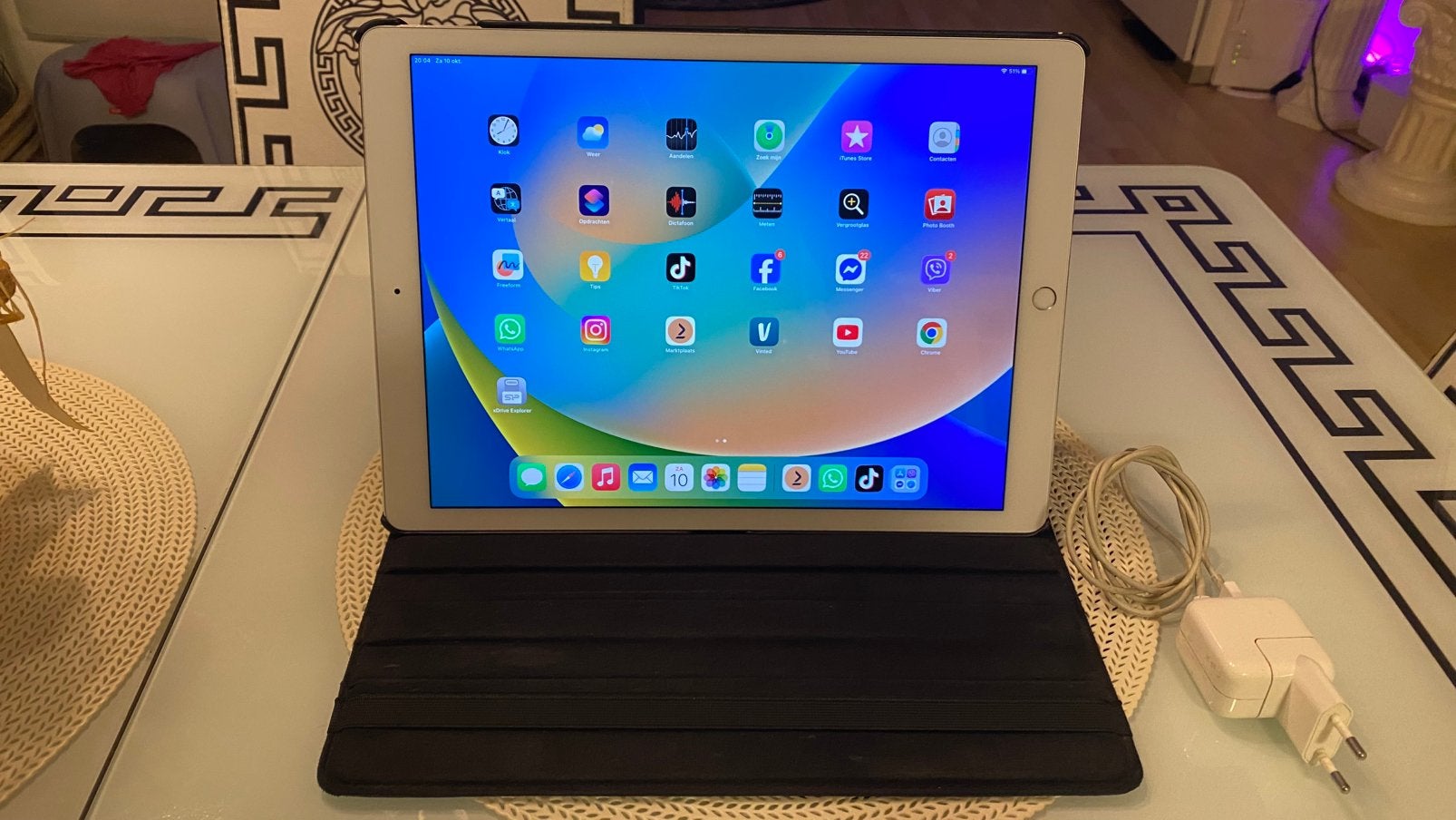 iPad Pro 12.9 inch 2de generatie in nette staat, Ophalen, Zo goed als nieuw, 12 inch, Apple iPad