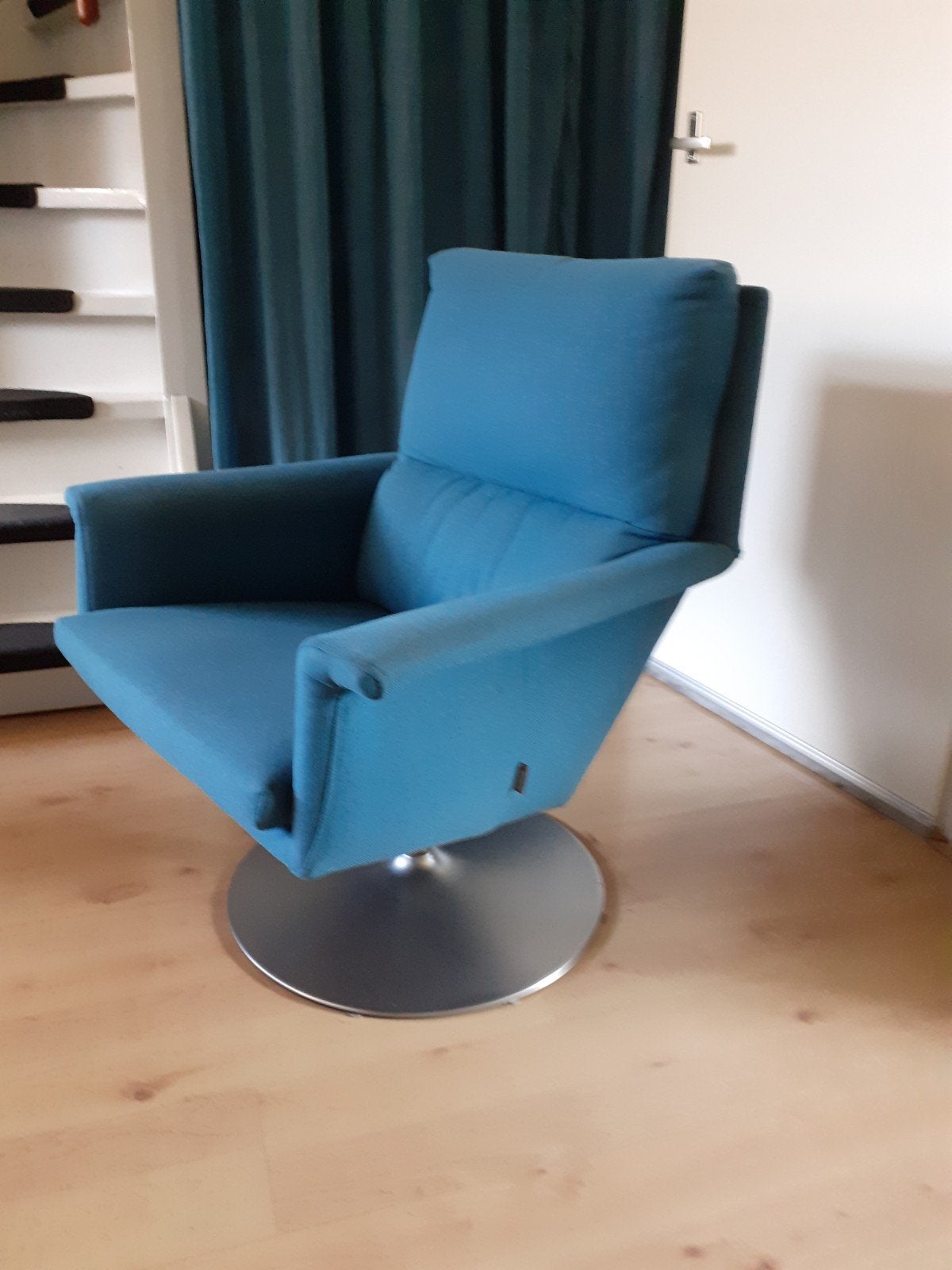 Xooon fauteuil draaibaar petrolkleur, Ophalen, Gebruikt, Stof, Modern