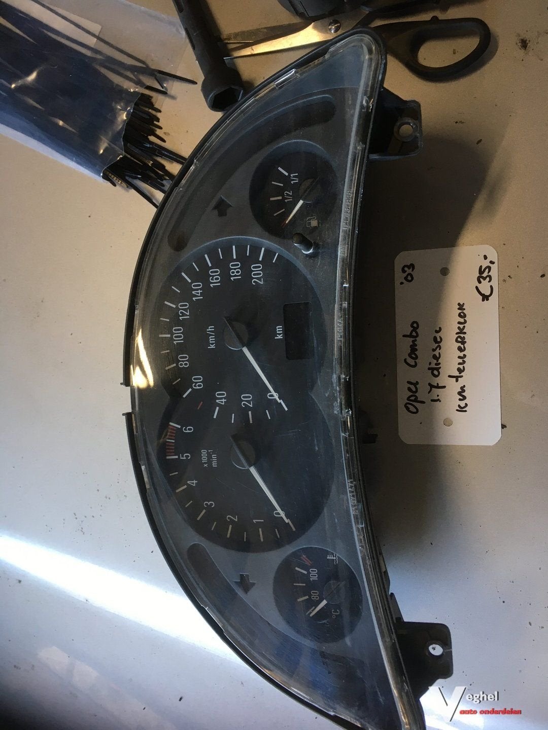 Opel Combo 1.7 diesel 2003 Km Tellerklok, Gebruikt, -, -, Ophalen of Verzenden