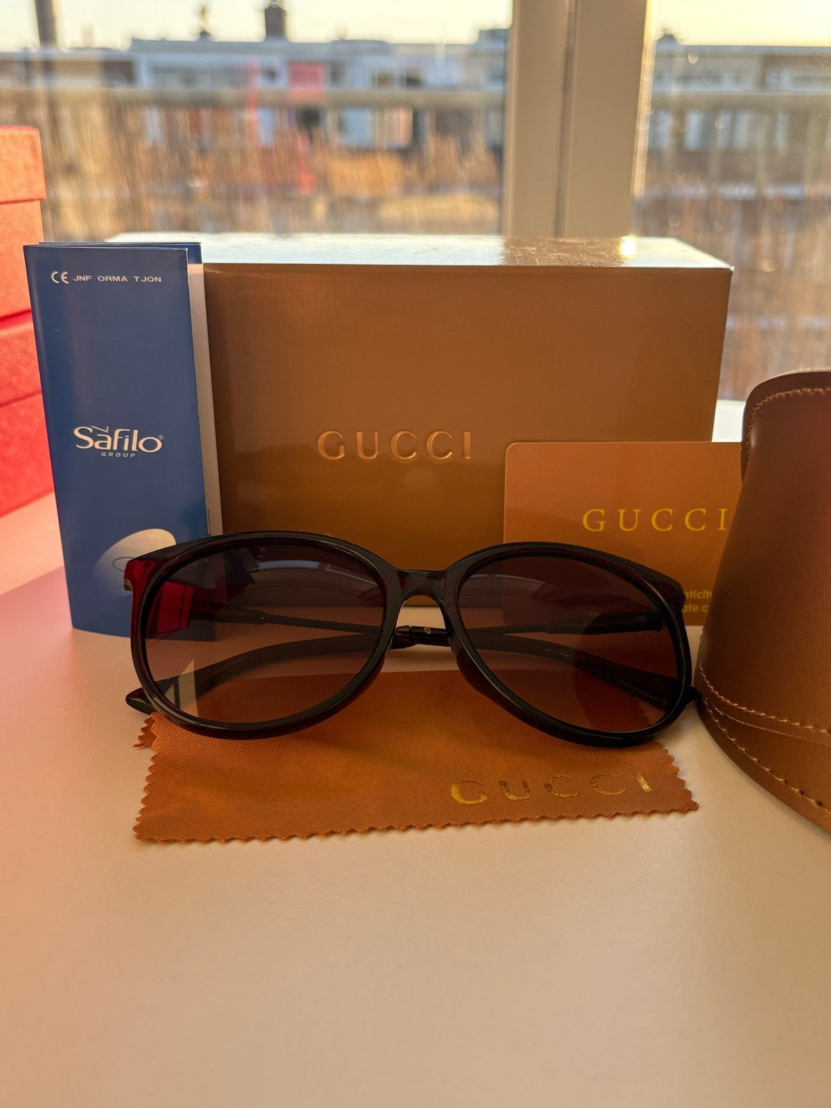 Gucci Zonnebril, Overige merken, Zonnebril, Verzenden, Zwart