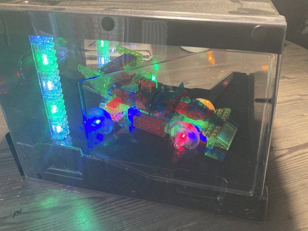 laser pegs showcase met verlichting, Ophalen of Verzenden, Zo goed als nieuw, Overige merken